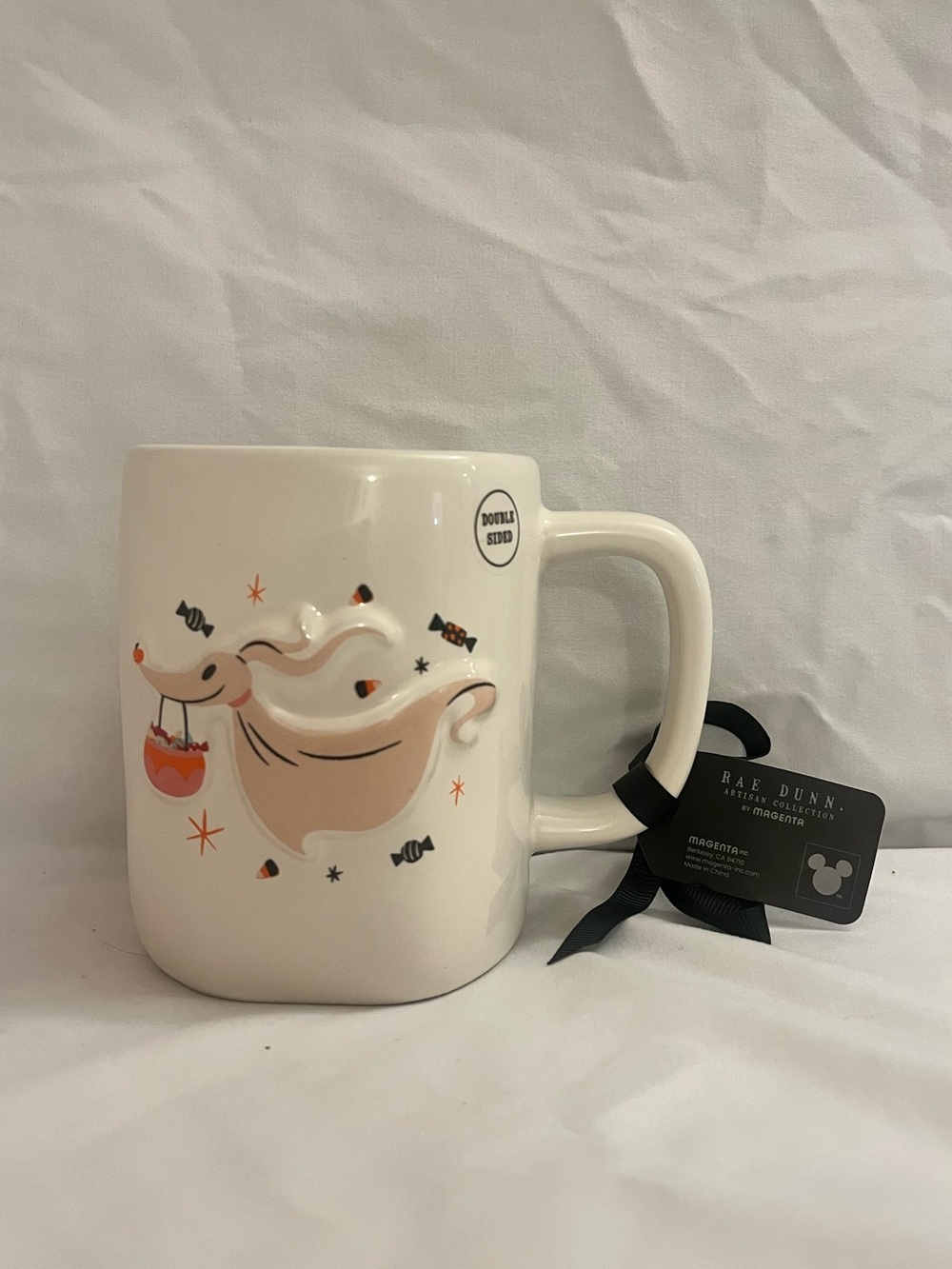 🔥🎃 Rae Dunn Tim Burton's Nightmare Before Christmas Haunted Hound Zero Mug